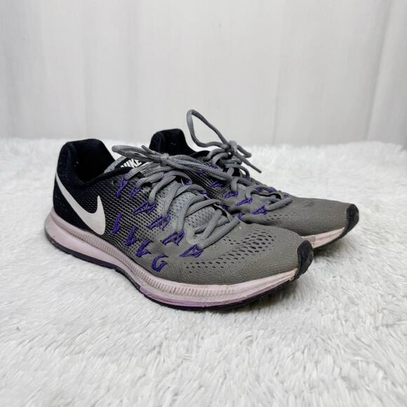 NIKE / Air Zoom Pegasus blue gray purple running sneakers / 8.5 - Picture 1 of 9